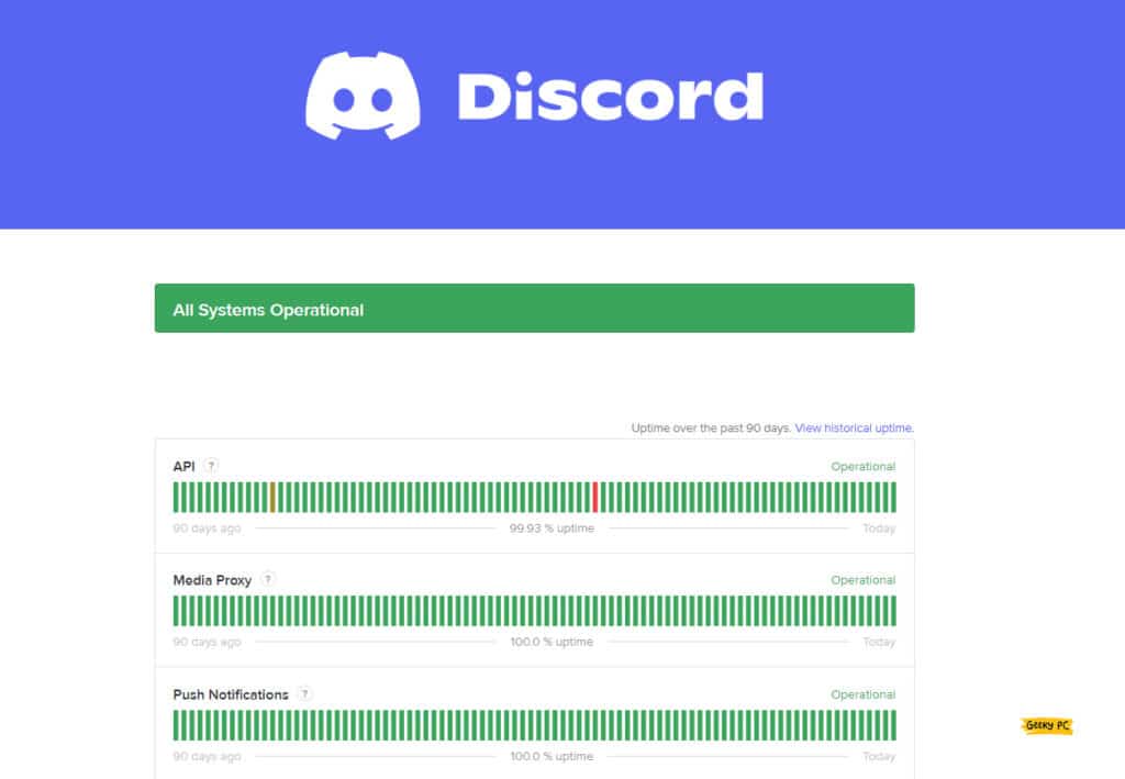 Discord Server’s Live Status