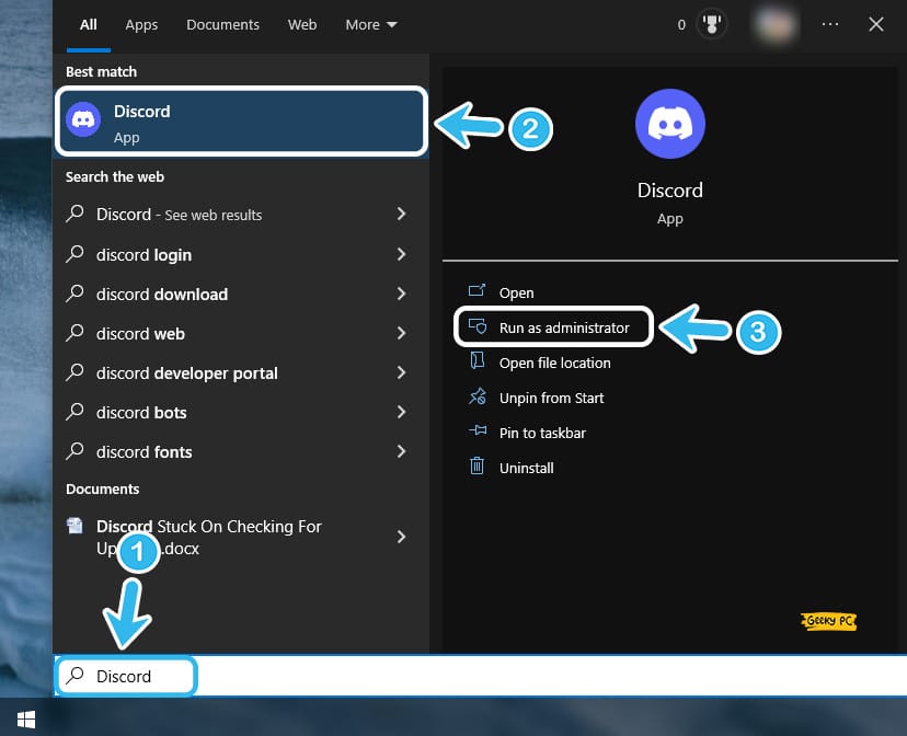 Discord in Search Box