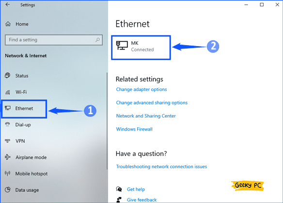 Ethernet Connection