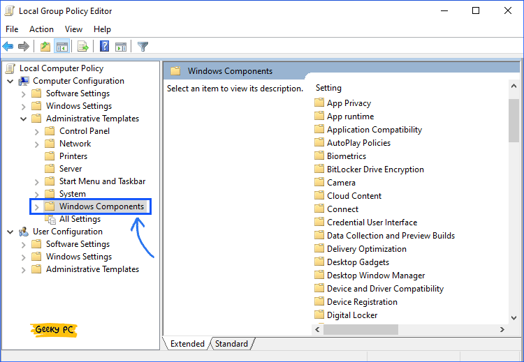 Windows Components