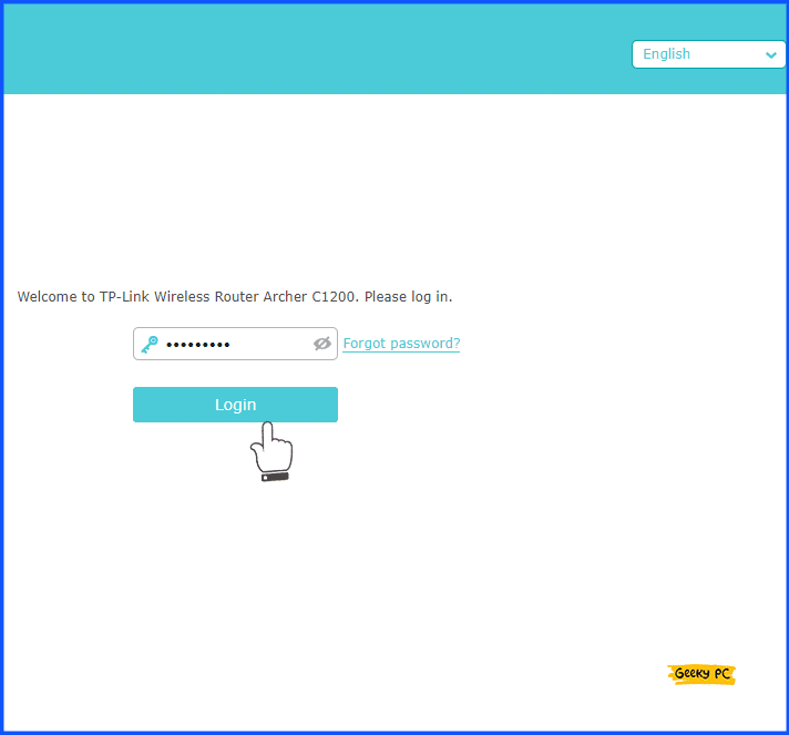 router login page