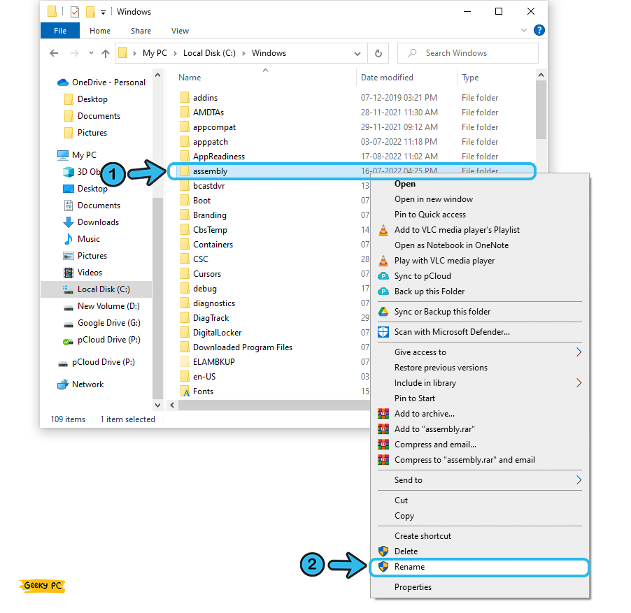 Assembly Folder Rename