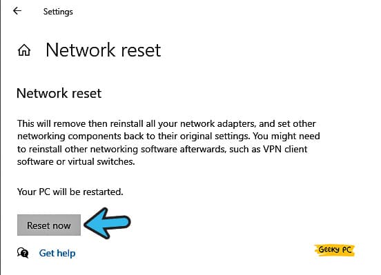 Reset Network