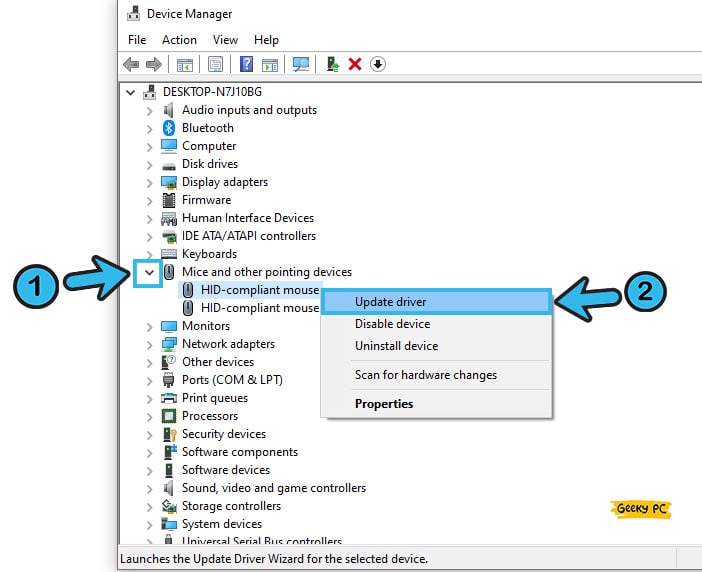 Update Touchpad and Mouse Driver