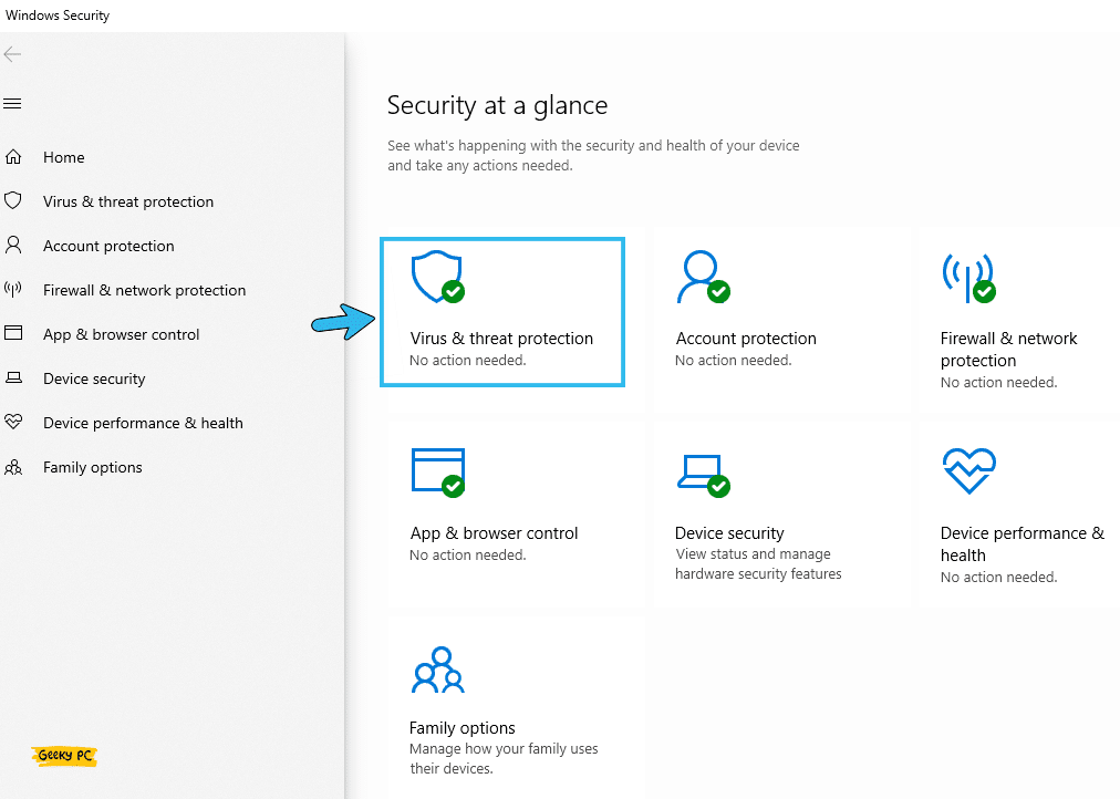 Virus & Threat Protection