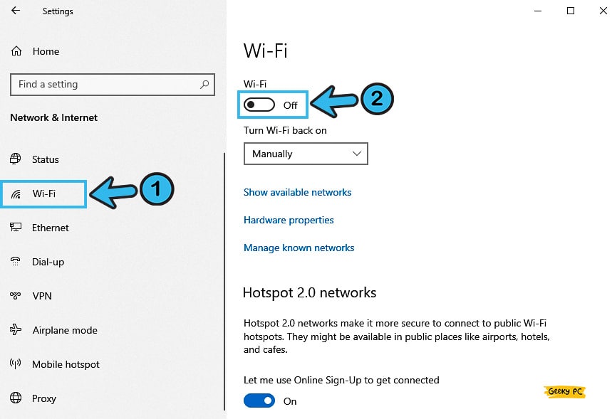 Wi-Fi Off