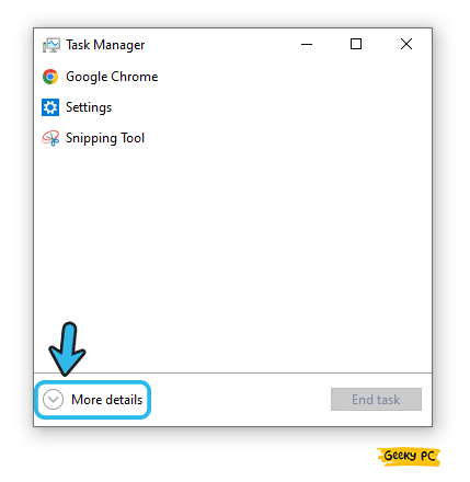 click more details in task manager
